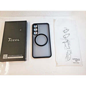 For Samsung Galaxy S25 REG Black Protective Cover Case. Tocol Magsafe compatible